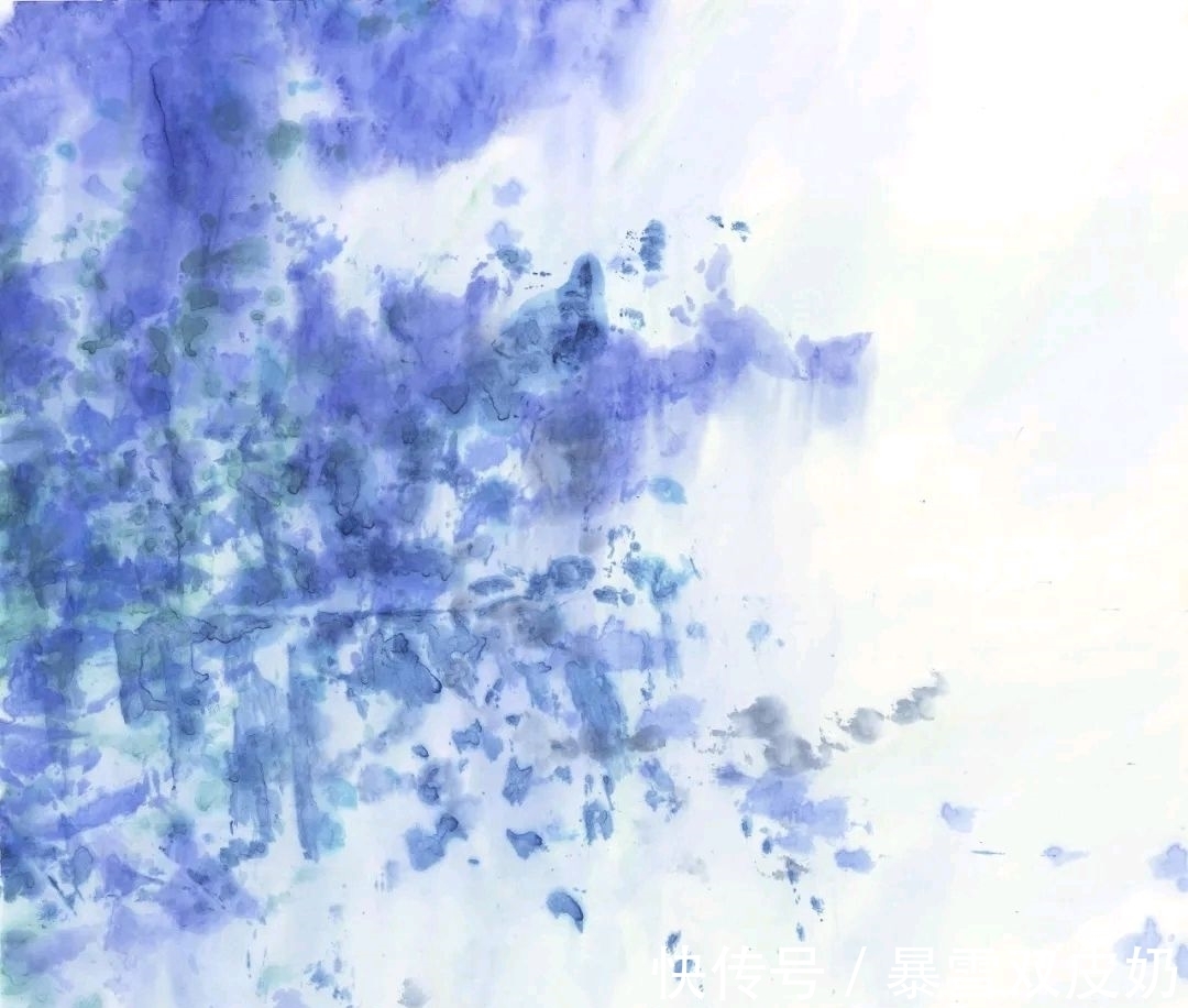 山水画!以色代墨,以意态代形象|查律山水画