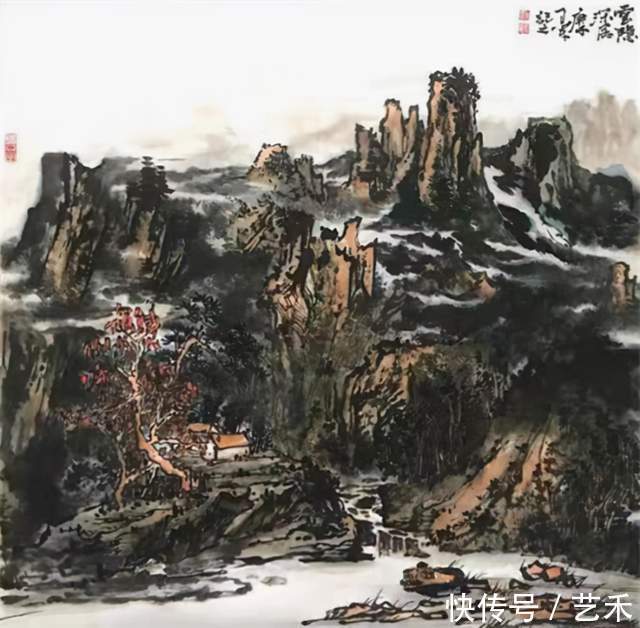 娄师白#古风新韵?意境深远——著名画家张卫军山水画作品赏析