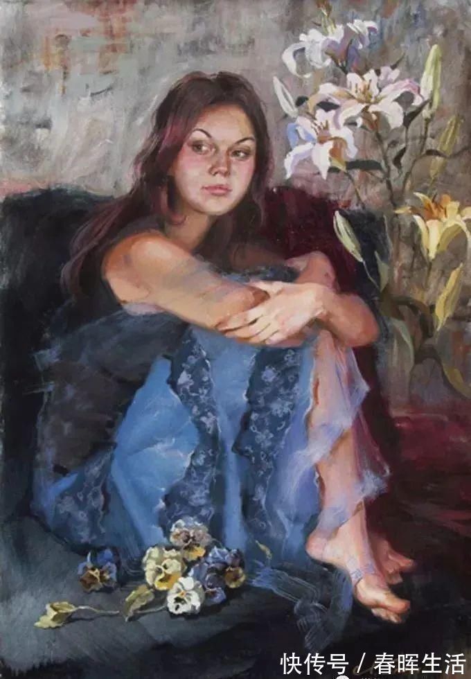 irene@她的油画有一种惊艳脱俗的美,乌克兰天才女画家艾琳·谢里