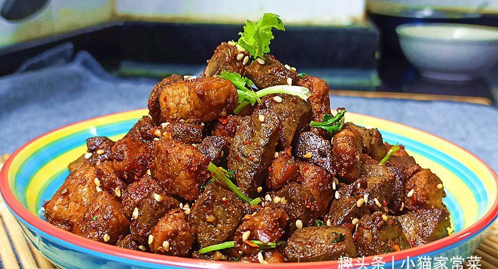 味道|一块猪肝一块瘦肉一起做成菜味道香辣,好吃过瘾,方法简单