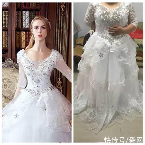 卖家秀|买家秀与卖家秀千万别在网上买婚纱，否则你会哭的