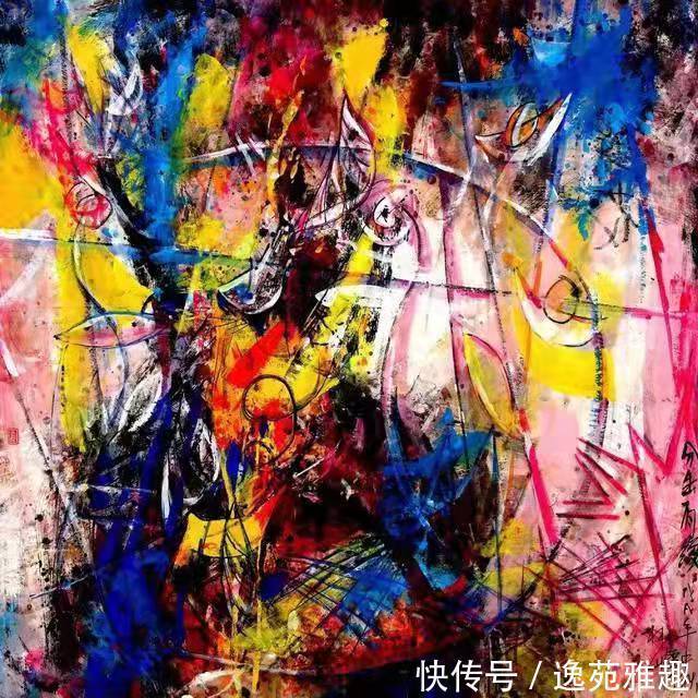 抽象主义#「生活美学」美学评论家冯德祥论画家支部在抽象作品中的美学特点