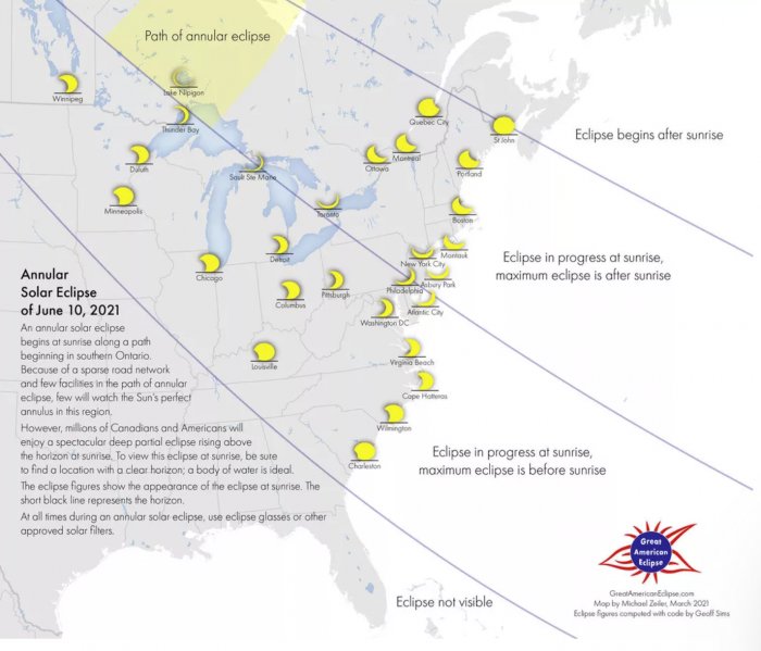 大西洋城 2021年第一次日食将在天空中呈现一个火环 但仅有少数人能看到