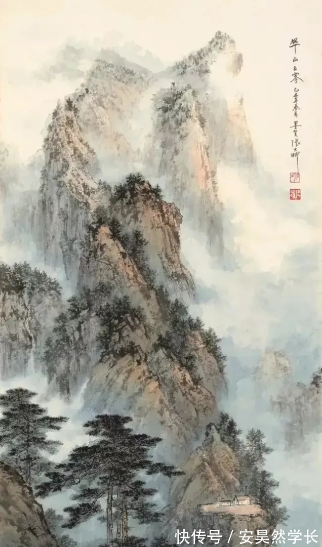张大昕！海派｜张大昕的山水画，以水取胜！