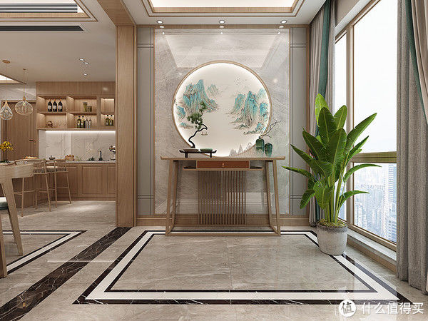 装修|发现一户很有品味的中式样板房，两层复式楼，格局好，装修很高级