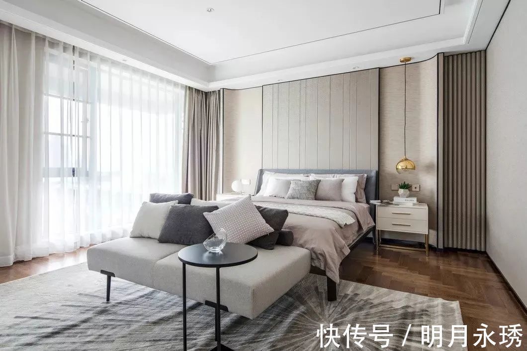优雅|246㎡现代大平层,简约大方的空间,时尚优雅的布置,高级档次