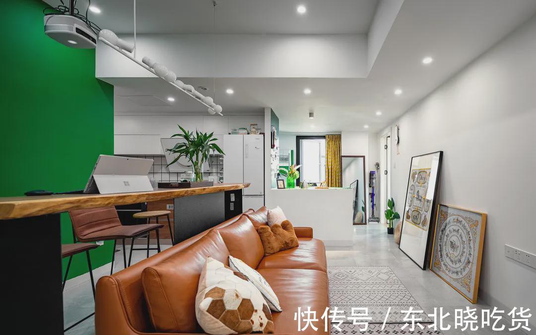 客餐厅|小户型也可以很精致,77㎡两房一厅爆改后,两个人住太舒适了