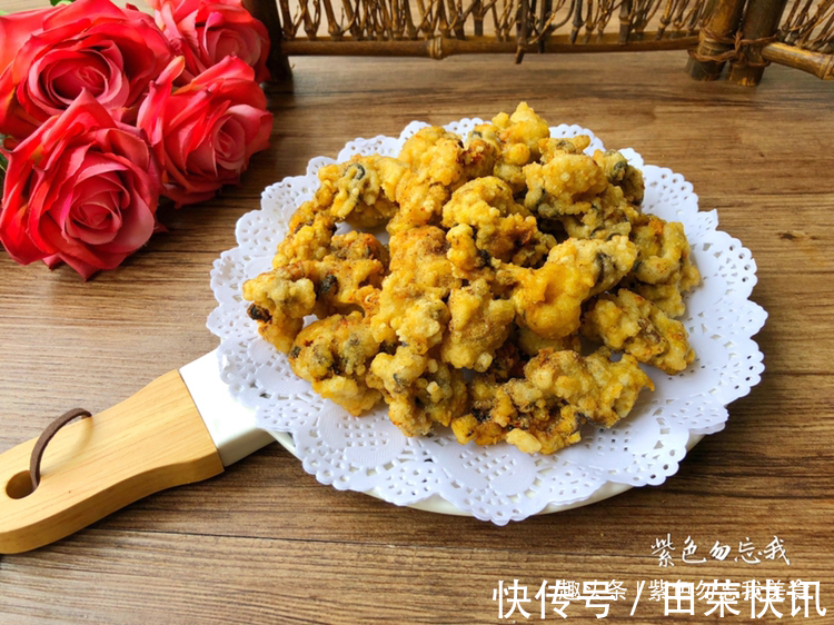 海蛎不要光知道炒蛋,试试这个做法,香酥美味,好吃得停不下来