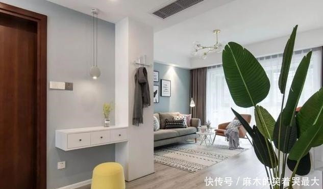 衣柜|三口人的132㎡北欧风豪宅,餐厅靠窗,进门是厅,玄关是亮点!