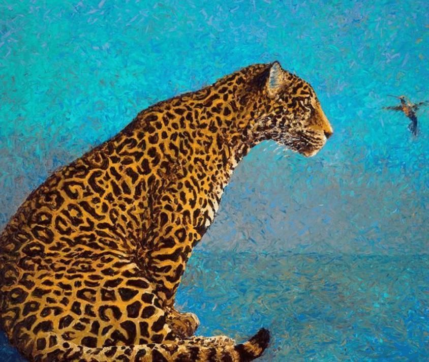 画画|她画画不用笔,反而用手“乱抹”,卖画一年狂赚100万