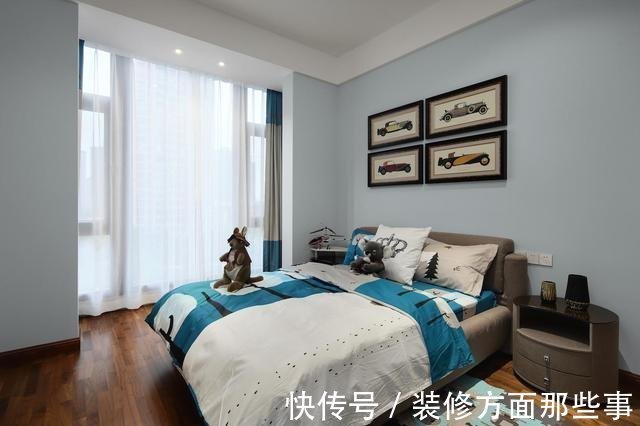 灰色|120平现代简约风三居室,灰色瓷砖上墙效果真是不错