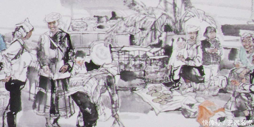  白裤瑶|【艺展中国】孙龙超民族人物手卷作品欣赏