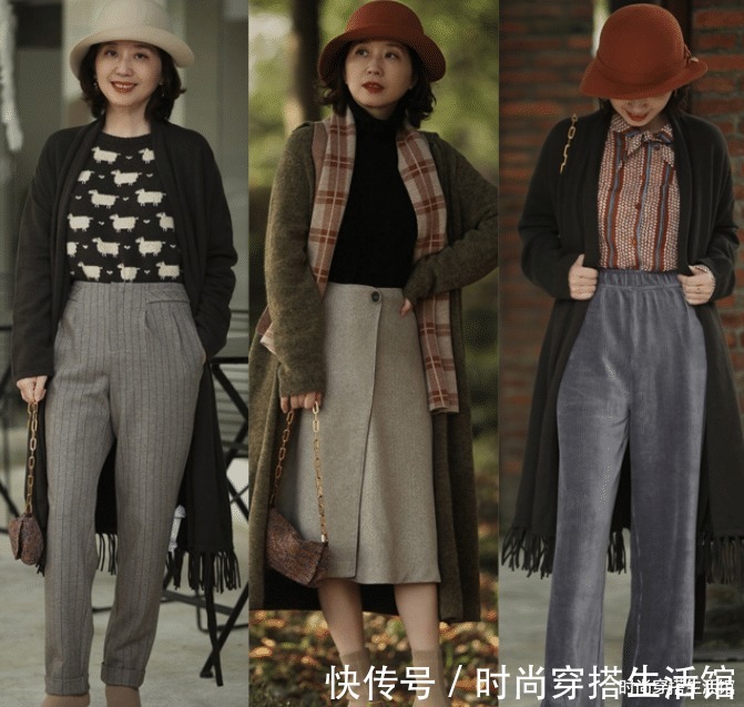 面料|中年女人秋天别穿一身黑，今年流行这样穿，时髦减龄还显气质