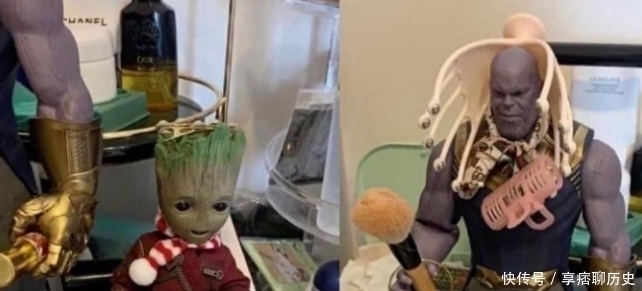 轰焦|天价手办被“糟蹋”,忍了轰焦冻和钢铁侠,看到灭霸,笑出猪声