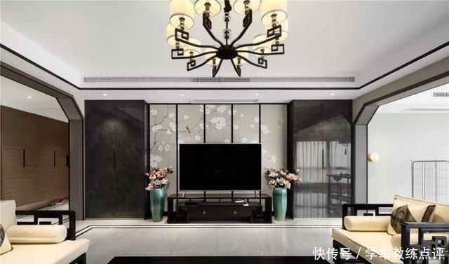 中式风格|新中式客厅电视墙，儒雅端庄，华丽大方！新中式客厅电视墙，儒雅端庄，华丽大方！