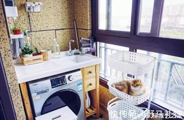 洗衣机|只有一个阳台,一定不要乱装!这么做等于多了一间房,实用