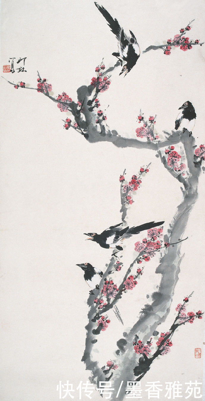 花鸟画|当代画家萧朗精品花鸟画作品欣赏