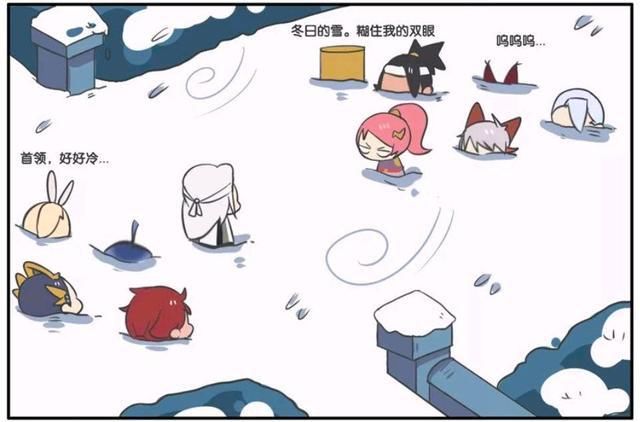 王者|王者荣耀漫画：王者峡谷冬天的温暖，运动后大家都已经疲惫不堪？