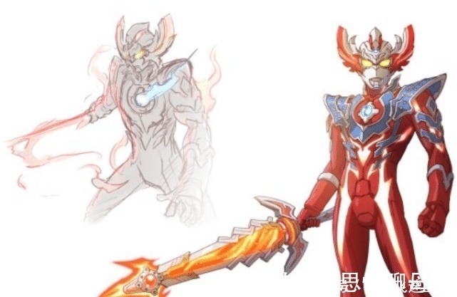 泰迦|奥特曼当泰迦三重剑可以变化形态,风马忍刀无比帅气,七彩巨剑瞩目!