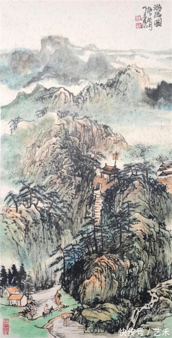 娄师白#古风新韵?意境深远——著名画家张卫军山水画作品赏析