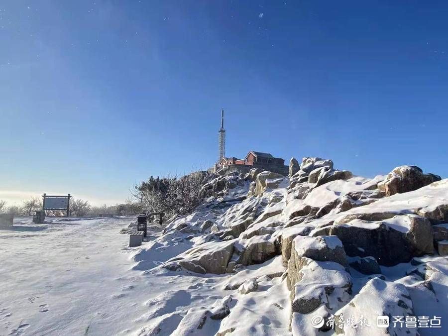 岱顶|壹图集丨腊八泰山迎瑞雪，岱顶秒变“琼楼玉宇”