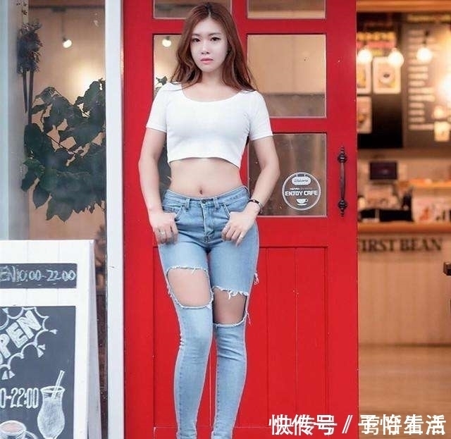 微胖 微胖的女生穿搭牛仔裤, 紧是一种态度！