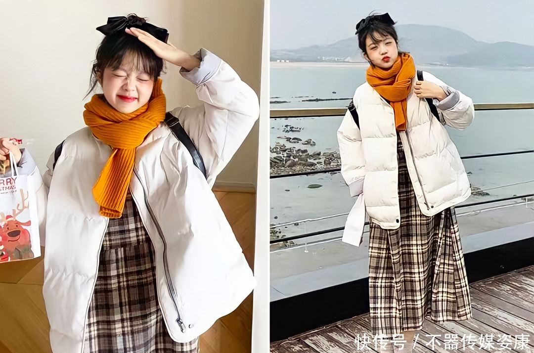 羽绒服|几套小个子女生的羽绒服穿搭,美爆一整冬!