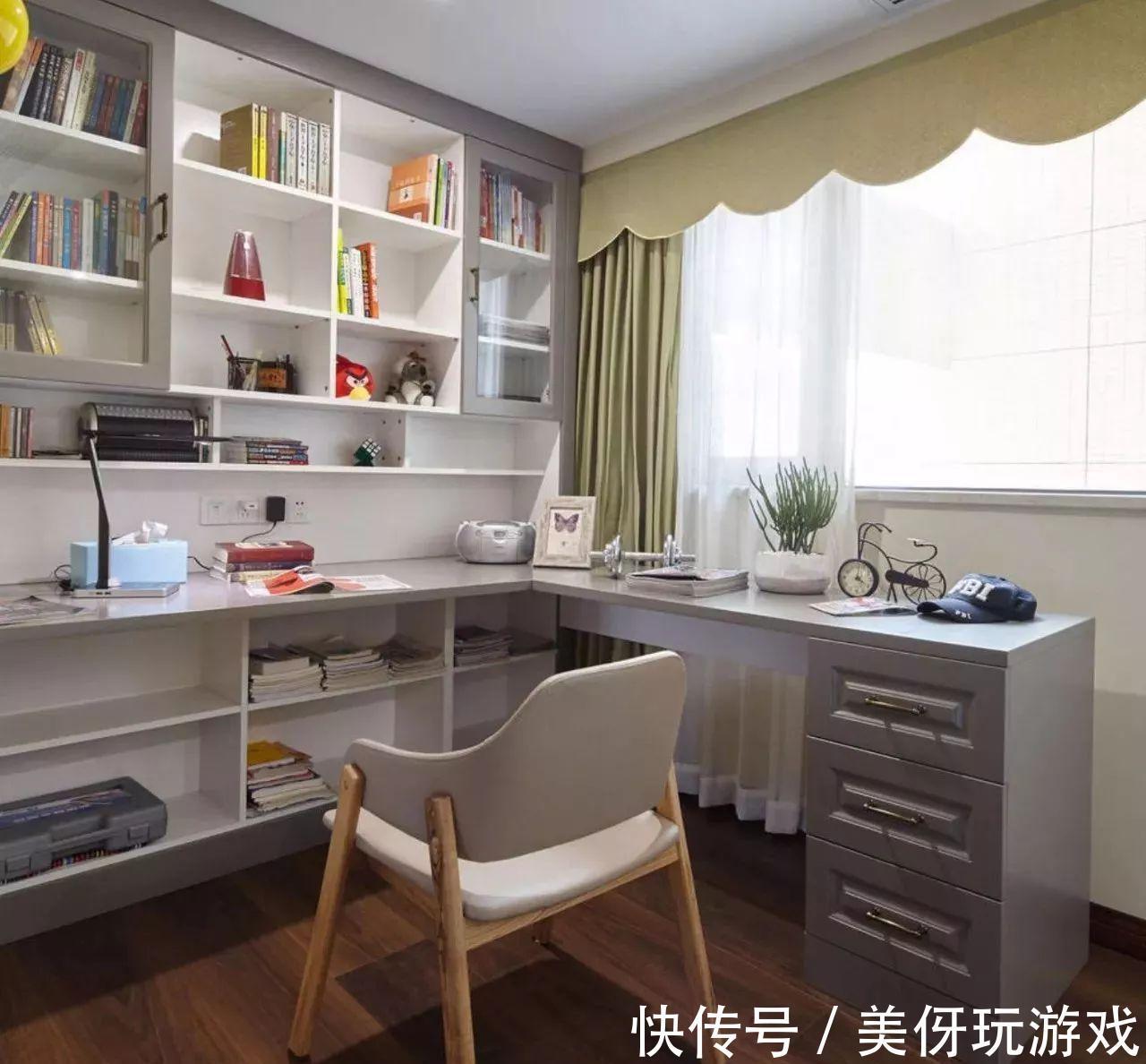 台面|小户型：小卧室一定要装个书桌柜，不占空间还可以当书房用！