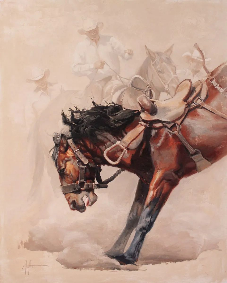 画家|美国90后美女画家,画马堪称一绝!