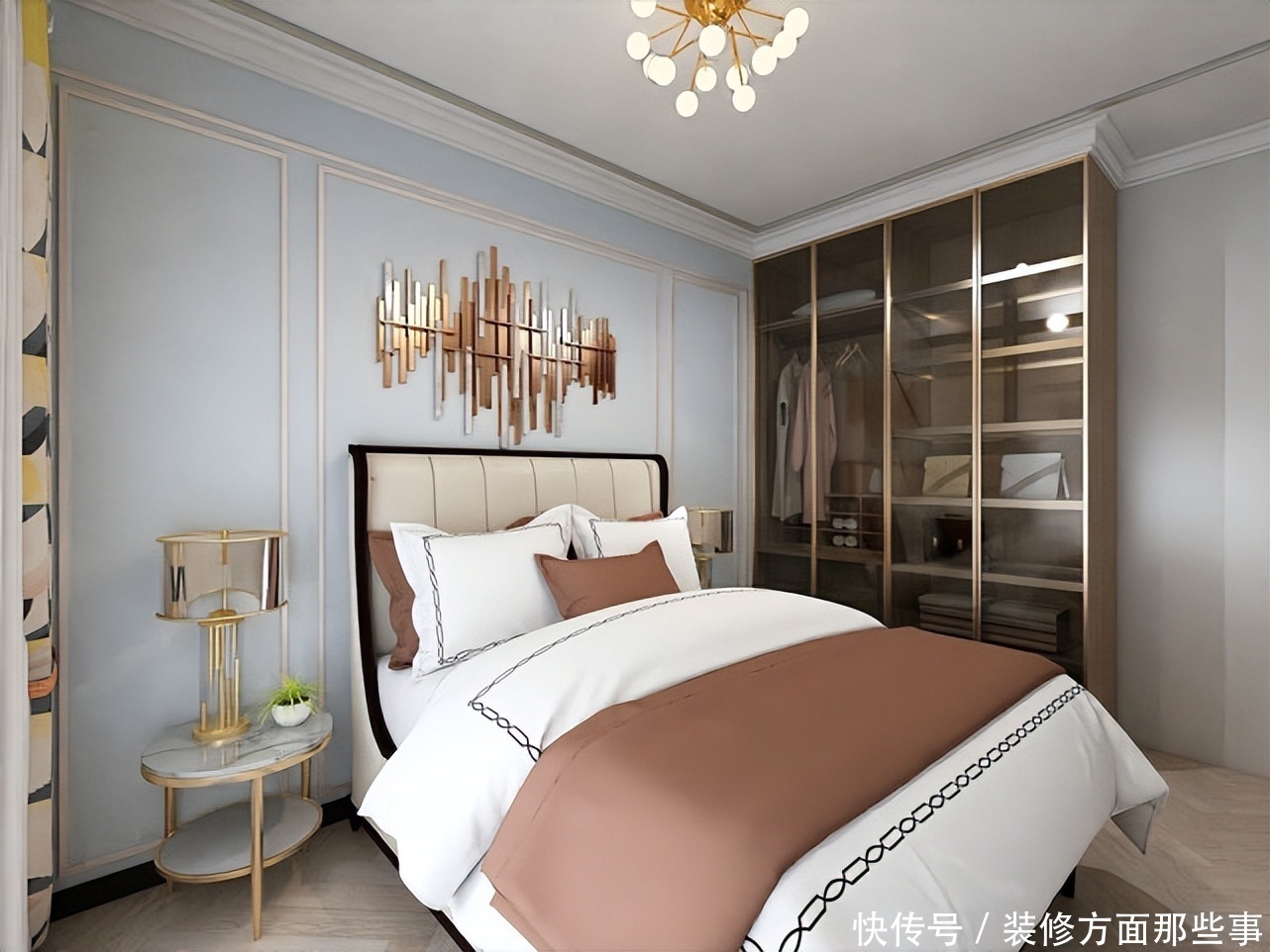 装修|100平现代风设计,粉嫩色系女儿房颇有田园自然风