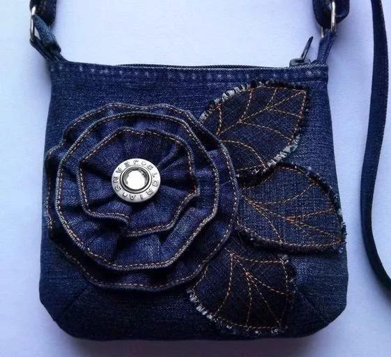 diy 一条旧牛仔衣裤,就能改造出女生喜欢的包包,以后都不舍得扔了