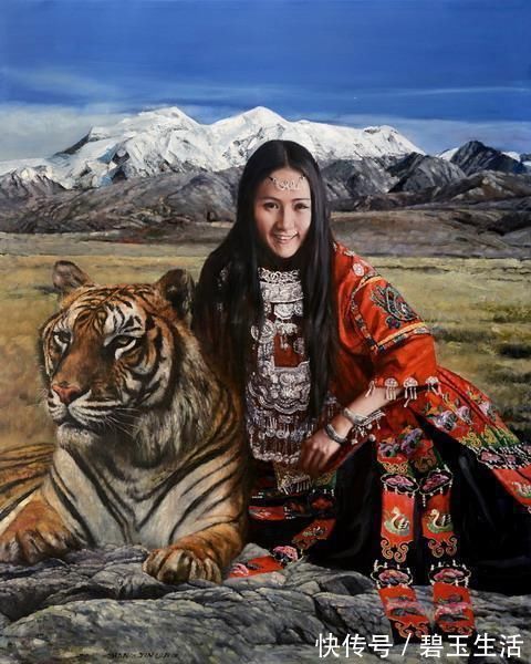 油画$张锦龙唯美油画,一样的青春不同的韵味