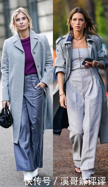 大衣+阔腿裤的搭配真霸气,穿着这两种单品,气场可太强势了