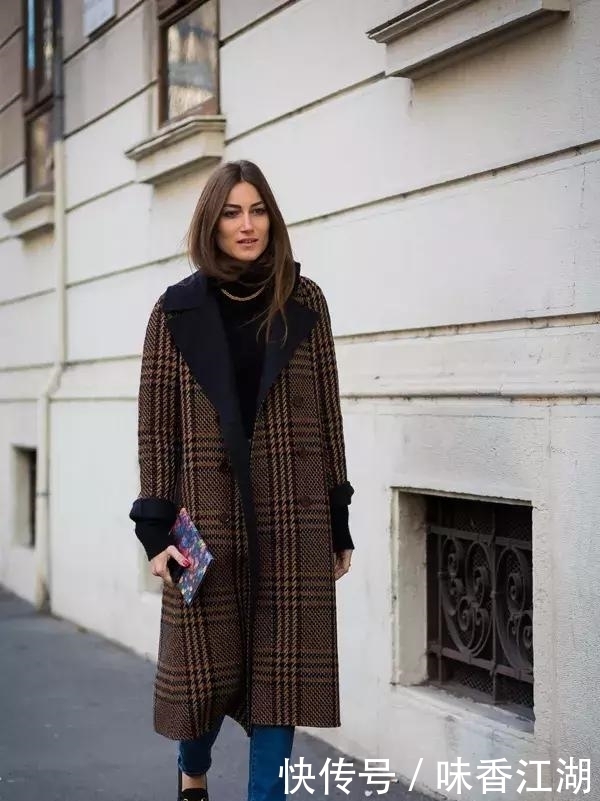 今年最火高领毛衣+大衣,才是秋冬绝配!