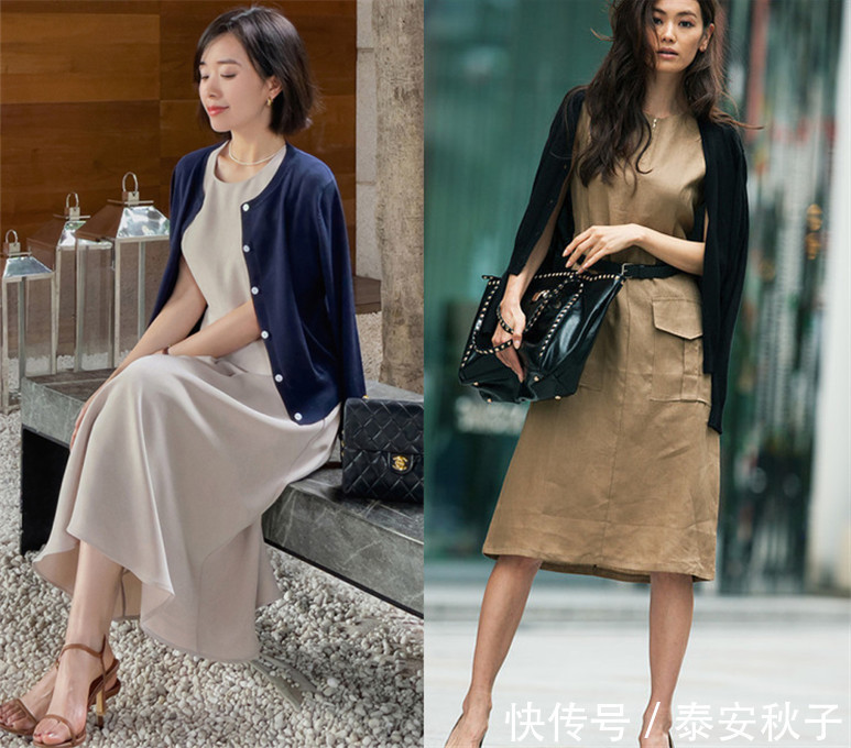 t恤衫|有品味的女人：穿开衫千万别配牛仔裤！试试这样穿：优雅又漂亮！