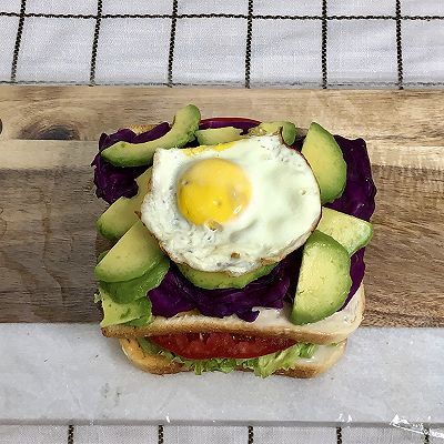 煎蛋|沙拉三明治