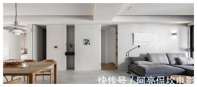 茶室|100㎡三居室,没有电视墙,开放式茶室、餐厨一体化,让家更实用!