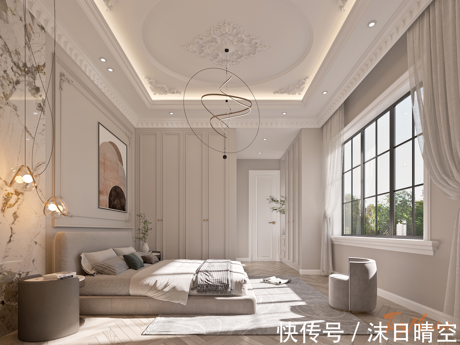 星河苑|星河苑400㎡法式,春天的芭蕾