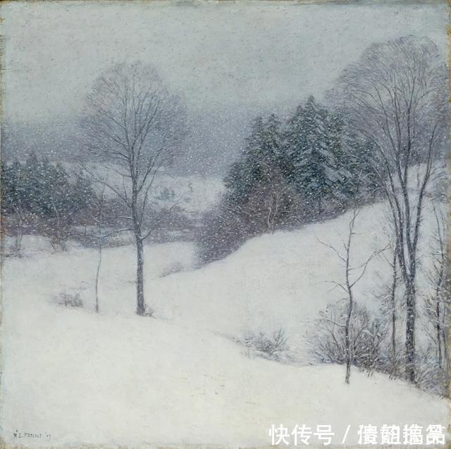 梅特卡夫|美国著名画家，威拉德·梅特卡夫，风景油画作品欣赏