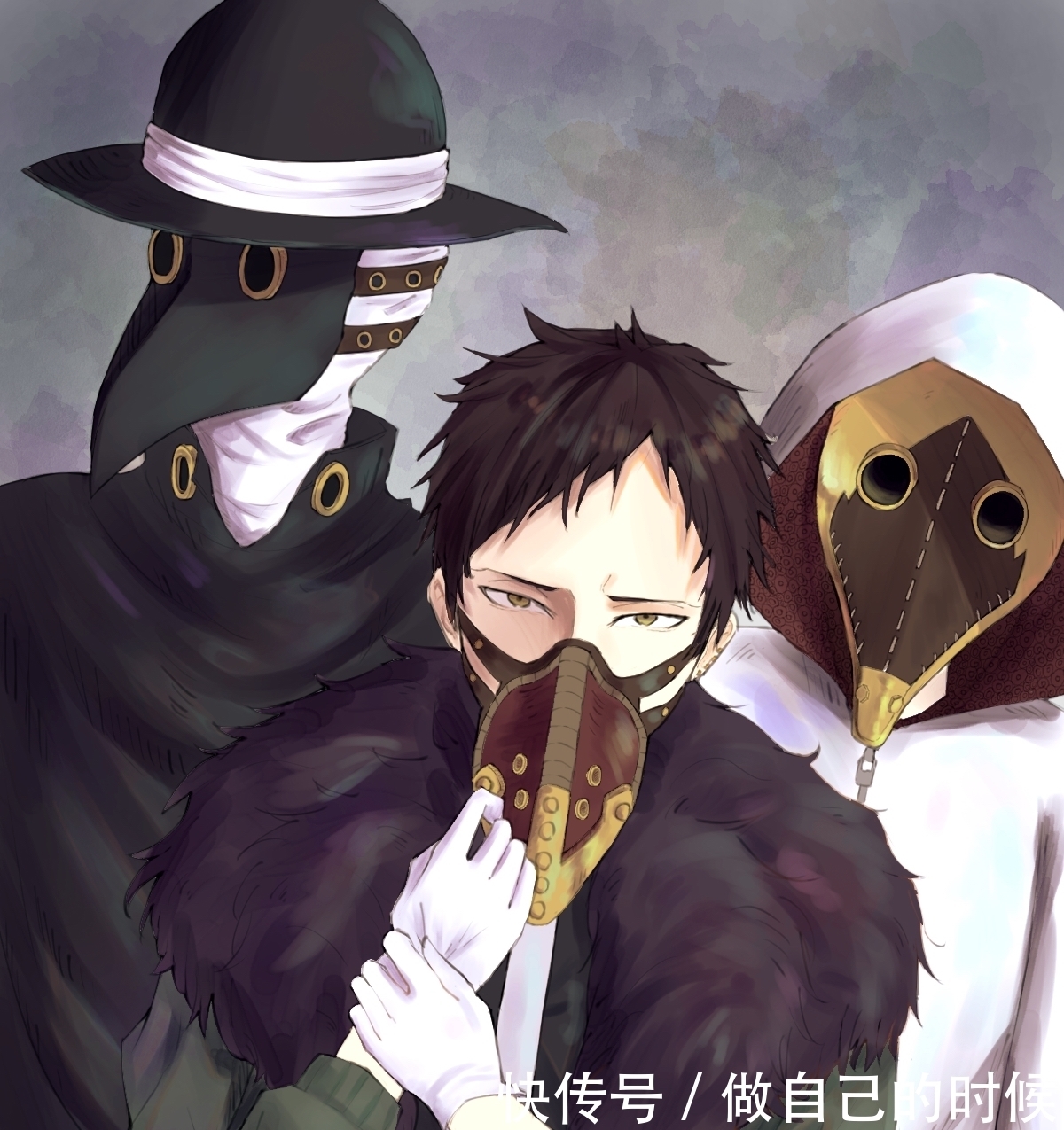 Pixiv，可怕却充满魅力。鸟嘴面具插画特辑