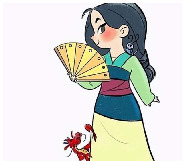小美人鱼|当迪士尼公主变回小孩,灰姑娘气质优雅,但最可爱的还是木兰