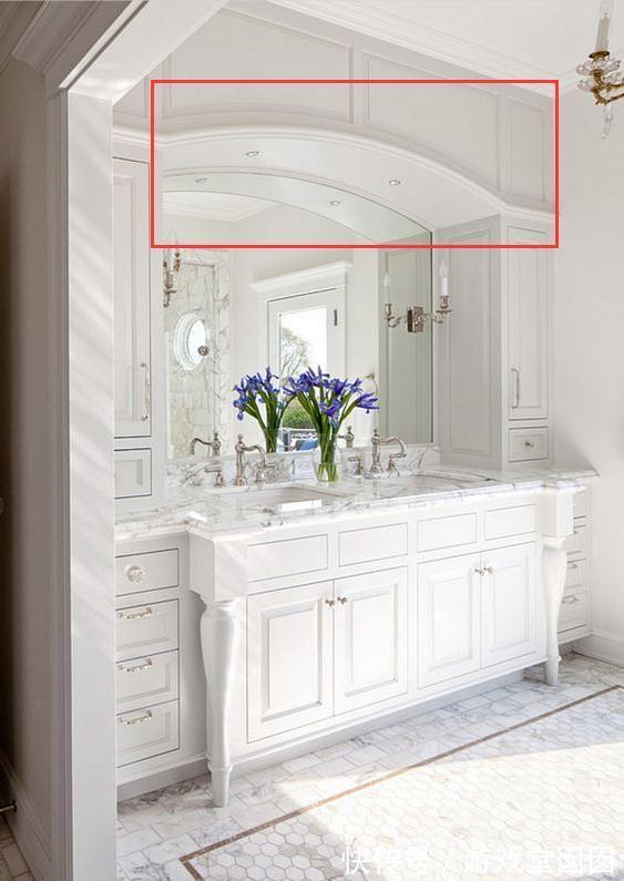 卫生间|洗漱台上方还可以这样打柜?做个弧形顶,懂行的一看就说好!