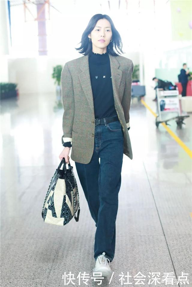 搭配也可以|有肚子的女人别再“塞衣角”了!学刘雯这样来“叠”,时髦真显瘦
