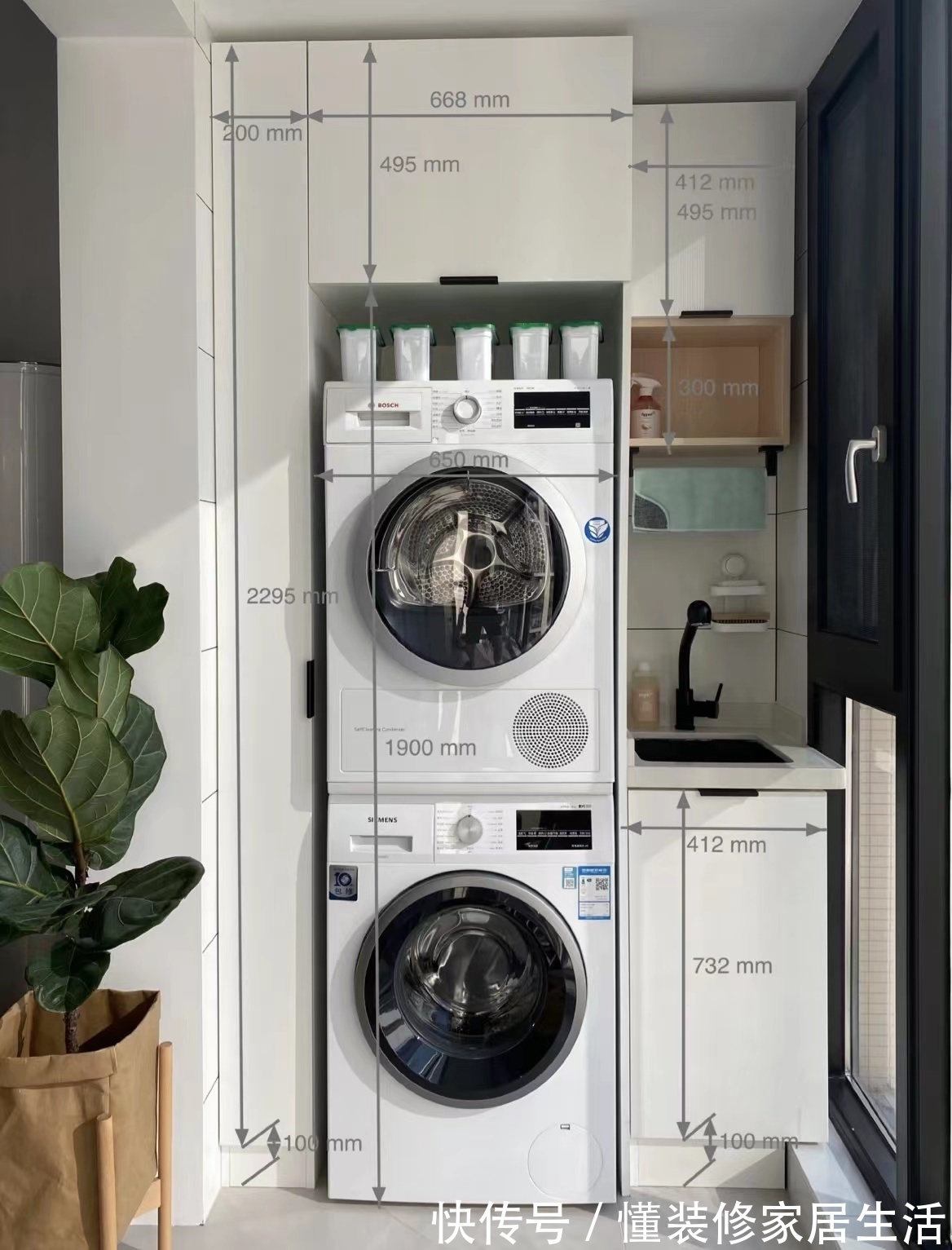 墙面|110㎡简约风,花费10W做橱柜,全屋“空无一物”,太舒适了