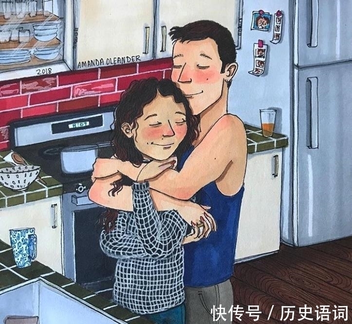 恋爱关系！女插画师创作的20张展现了真实恋爱关系的插画