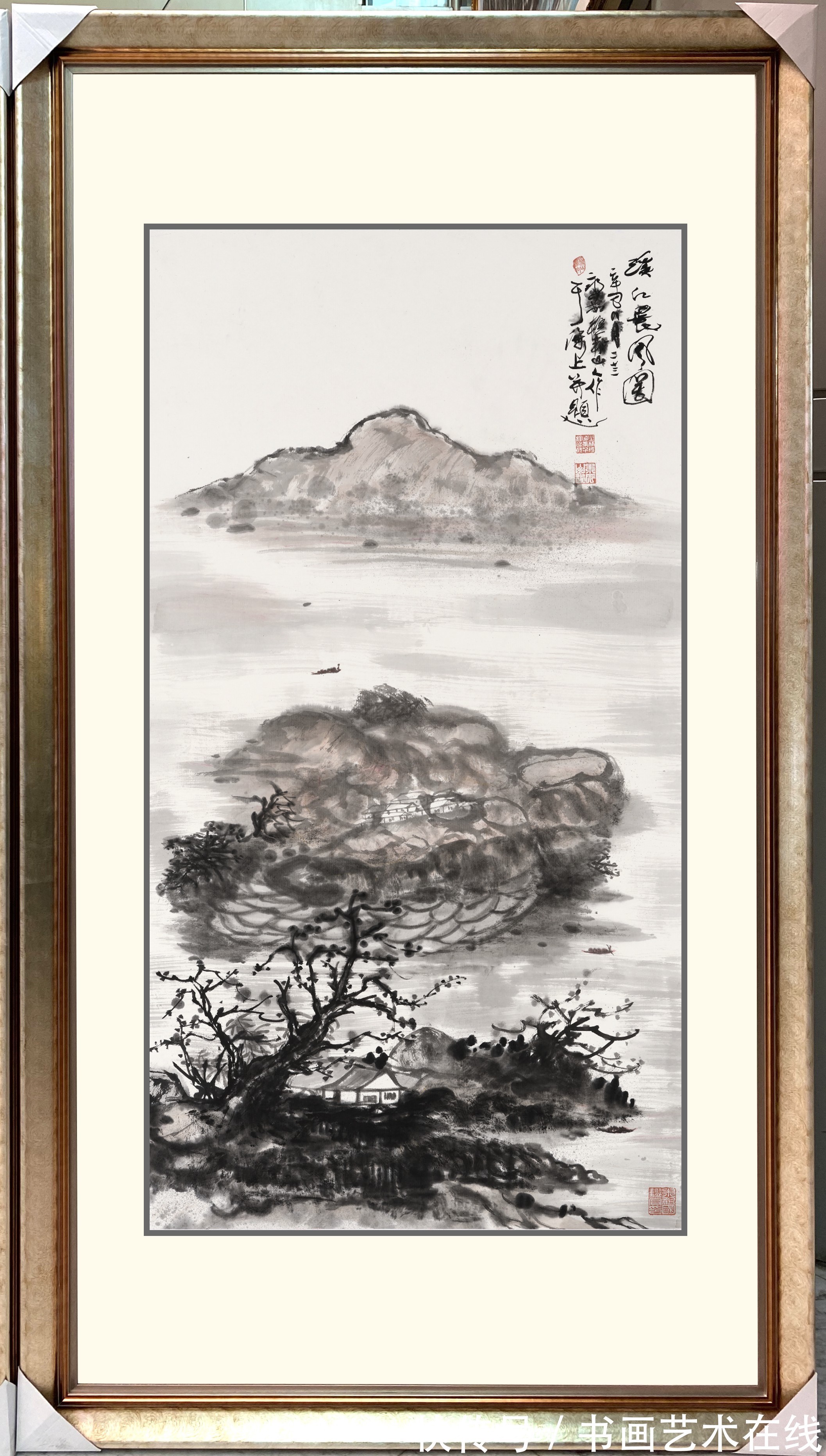 墨画@引发艺术圈内人士关注的正是中国当代山水画大师朱祖国