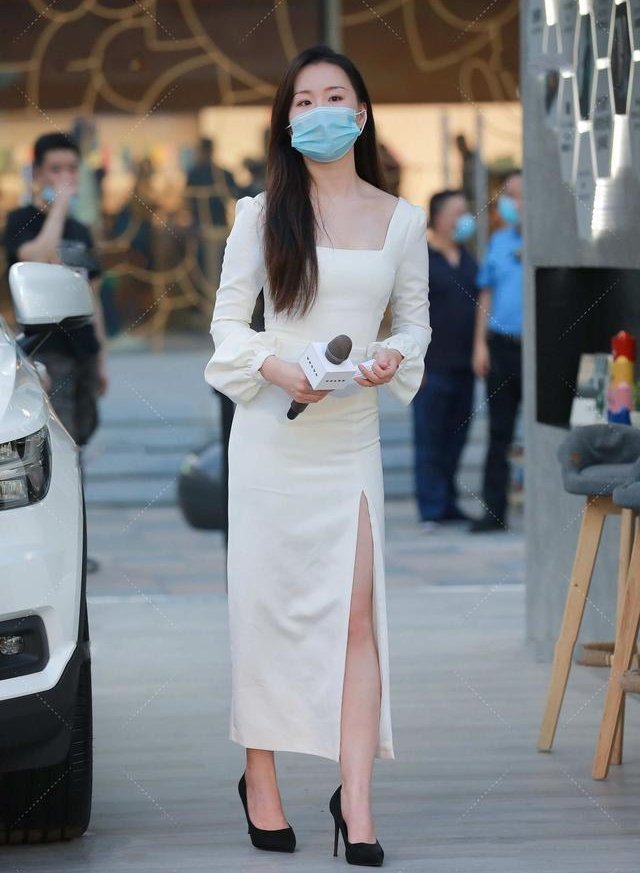 清新|白色礼服裙,清新自然,时尚大气,长款更显气质出众