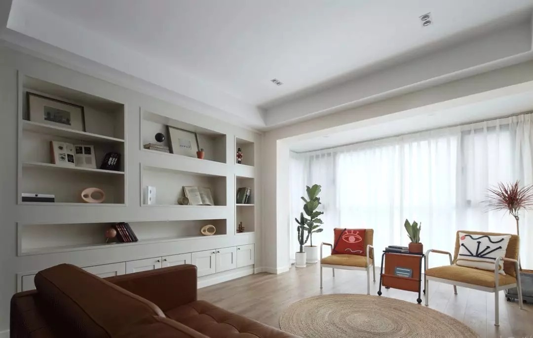 柜子|109㎡现代欧式混搭风,清新时尚又轻奢,小复古