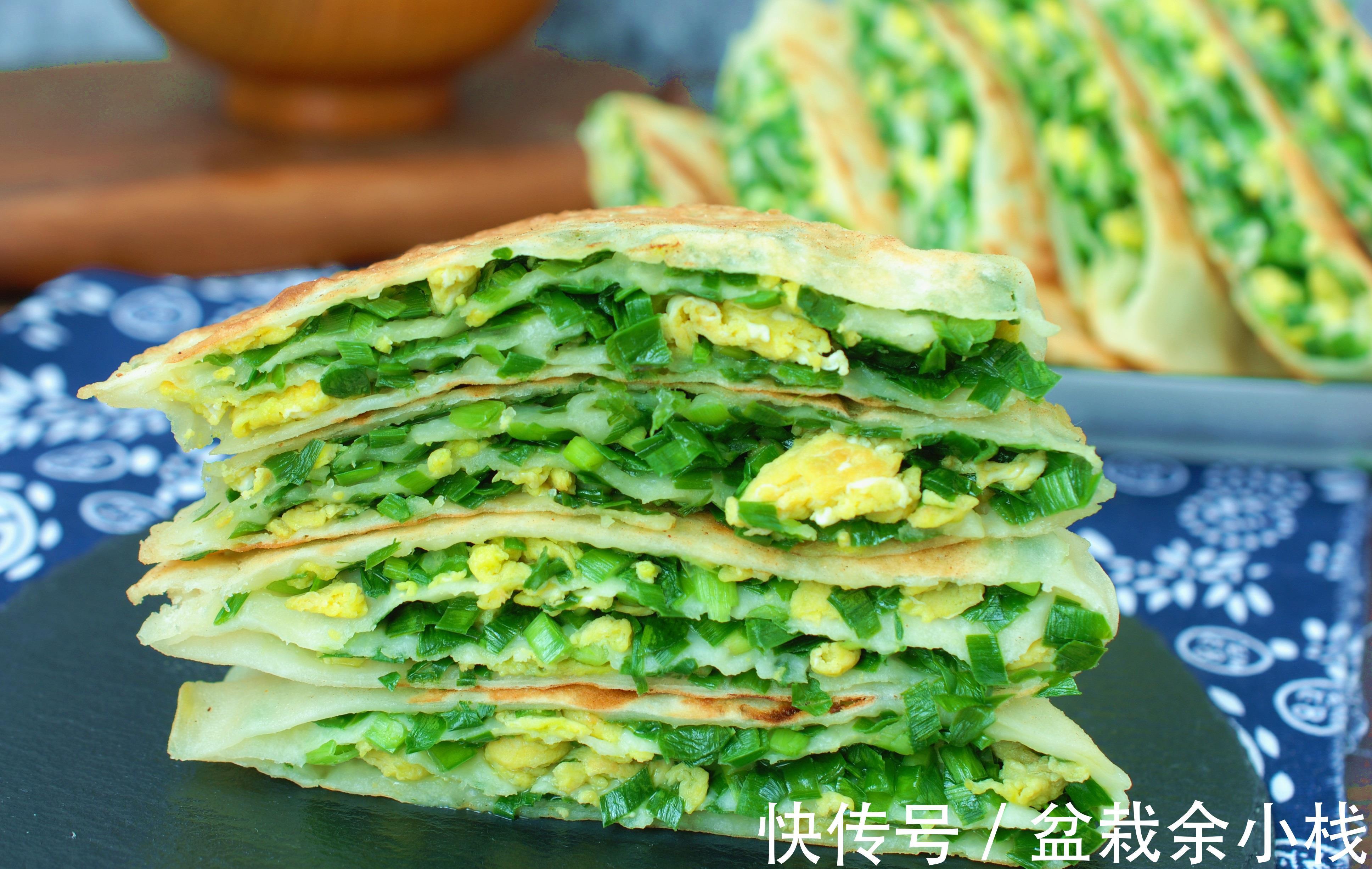 韭菜|这是婆婆烙的韭菜盒子，放了3天了还这么软，皮薄馅大，真香！