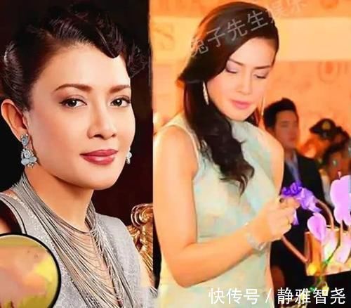 耳环|42岁西拉米终于不装嫩烫波浪刘海配盘发,高贵成第二个诗丽吉